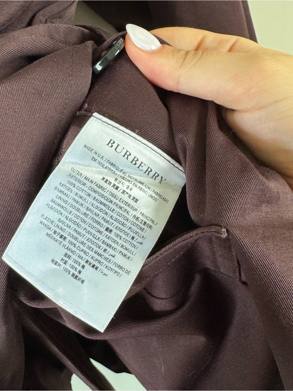 NWT Burberry Short Gabardine Fitzrovia Oversized Cropped Trench Coat Red Wine 2 - Picture 16 of 16